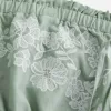 Abito babydoll ricamato senza spalline