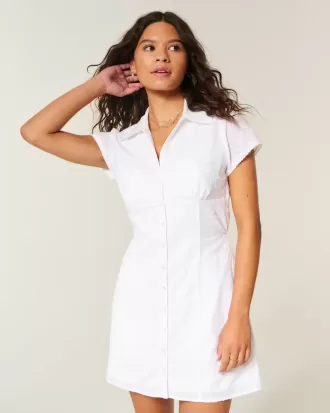 Abito camicia a maniche corte