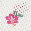 Abito copricostume ricamato a fiori in stile uncinetto