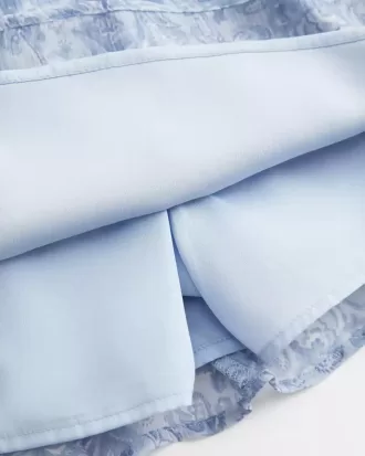 Abito gonna-pantalone in chiffon