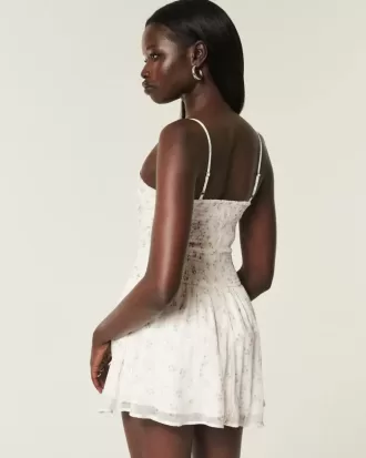 Abito gonna-pantalone in chiffon