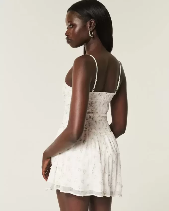 Abito gonna-pantalone in chiffon