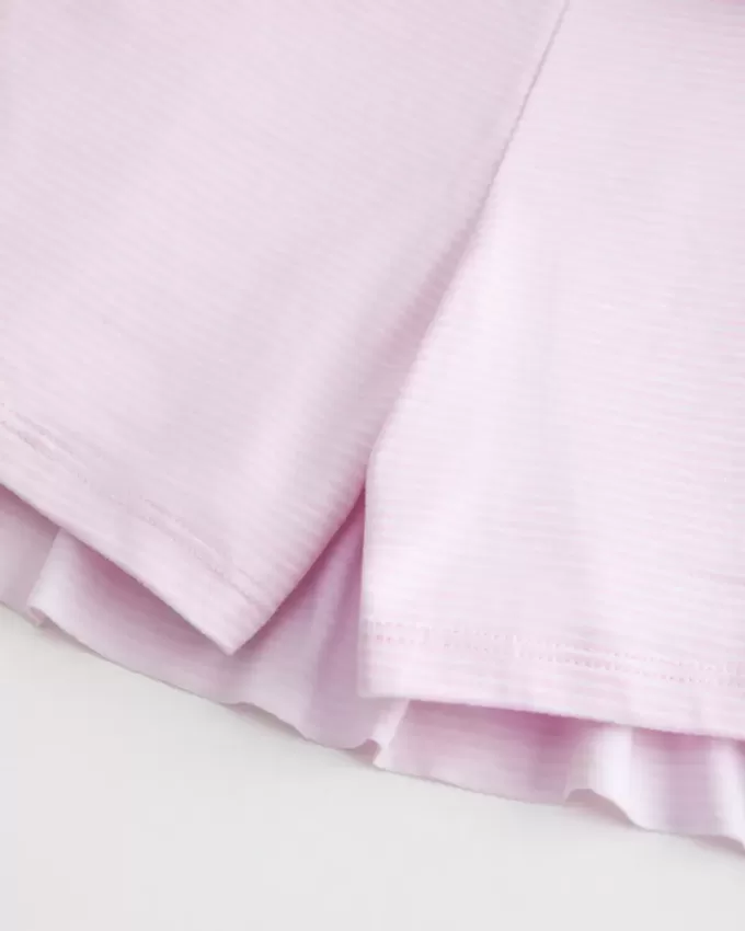 Abito gonna-pantalone in maglia senza spalline