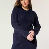 Abito in maglia a trecce comodo