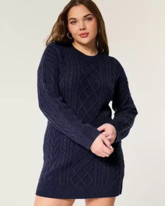 Abito in maglia a trecce comodo