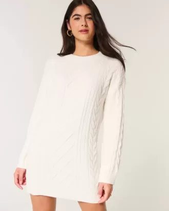 Abito in maglia a trecce comodo