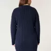 Abito in maglia a trecce comodo