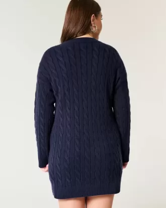 Abito in maglia a trecce comodo