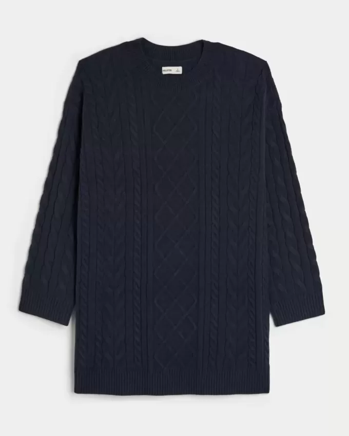 Abito in maglia a trecce comodo