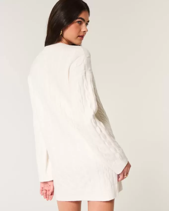 Abito in maglia a trecce comodo