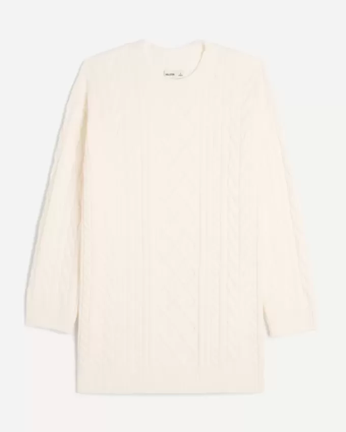 Abito in maglia a trecce comodo