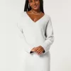 Abito in maglia di jersey con spalle scoperte