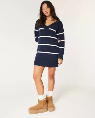 Abito in maglia di jersey con spalle scoperte