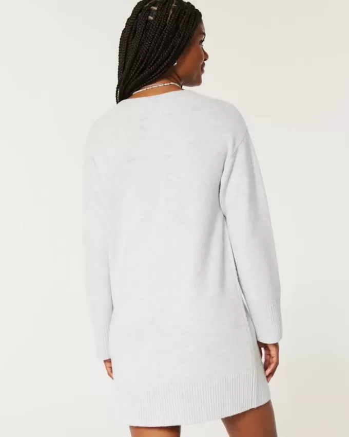 Abito in maglia di jersey con spalle scoperte