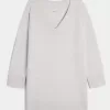 Abito in maglia di jersey con spalle scoperte