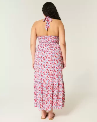 Abito lungo con scollo all’americana