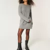 Abito oversize in maglia a trecce