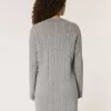 Abito oversize in maglia a trecce