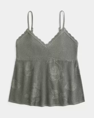 Babydoll con scollo all’americana e scollo a V stile punto croce