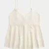 Babydoll con scollo all’americana e scollo a V stile punto croce
