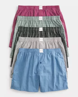 Boxer corti in cotone, confezione da 5