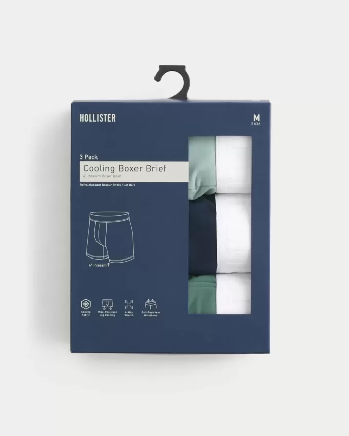 Boxer lunghi rinfrescanti, confezione da 3
