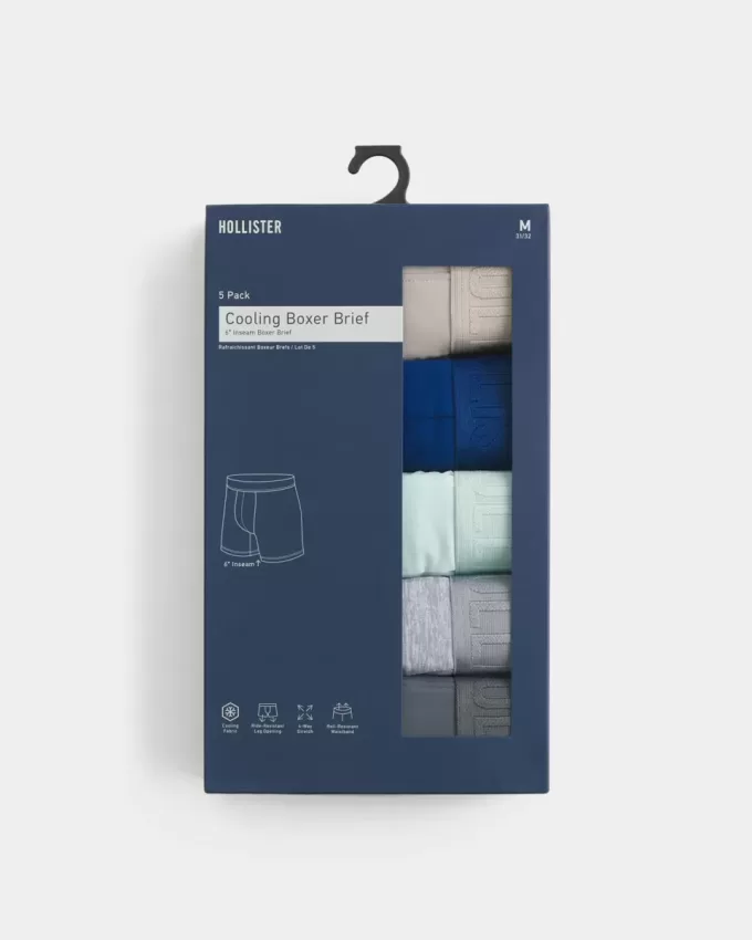 Boxer lunghi rinfrescanti, confezione da 5