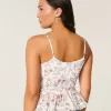 Camicetta con volant in chiffon