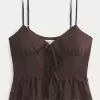 Camicetta con volant in chiffon