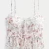 Camicetta con volant in chiffon