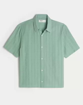 Camicia a maniche corte squadrata