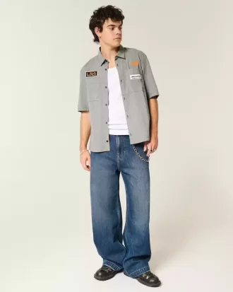 Camicia da lavoro grafica McLaren squadrata