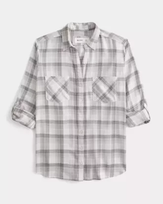 Camicia di flanella oversize