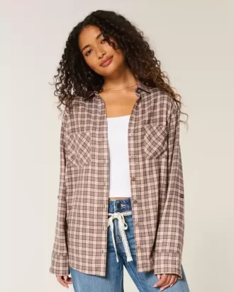 Camicia di flanella oversize