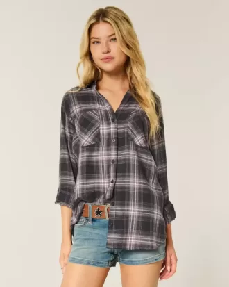 Camicia di flanella oversize