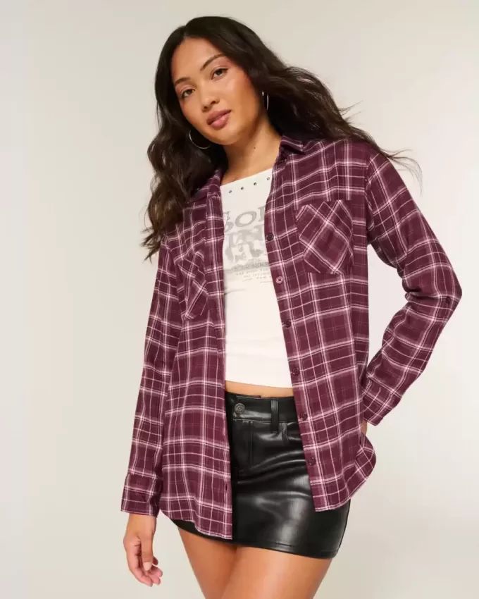 Camicia di flanella oversize