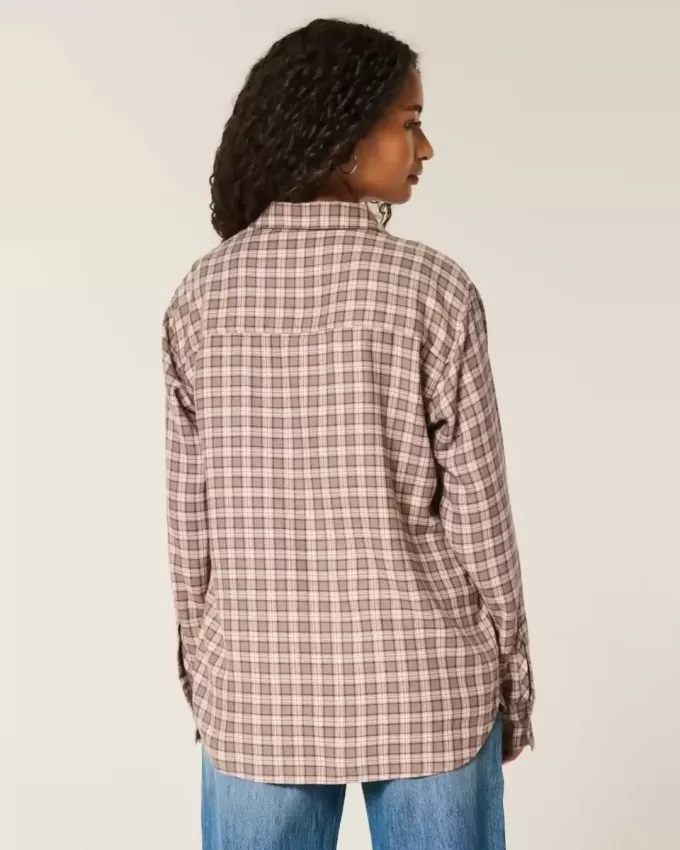 Camicia di flanella oversize