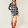 Camicia di flanella oversize