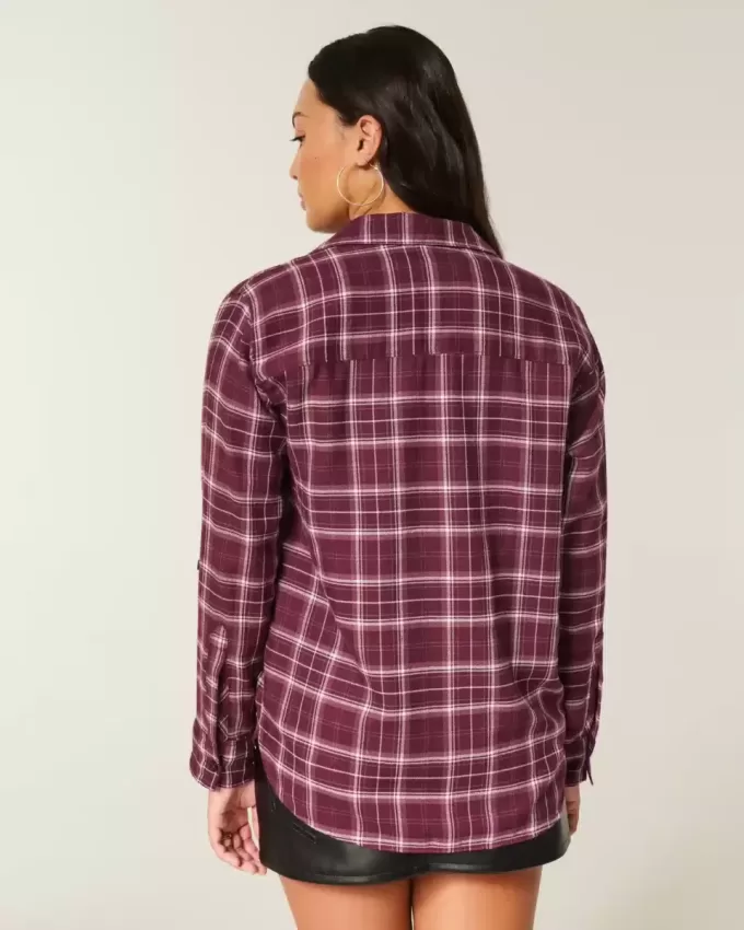 Camicia di flanella oversize