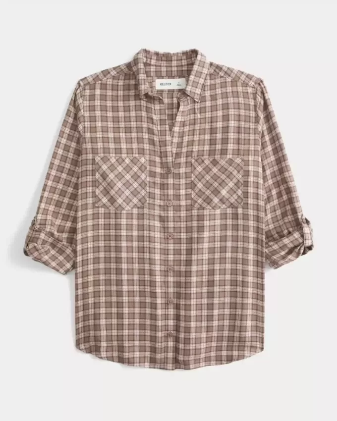 Camicia di flanella oversize
