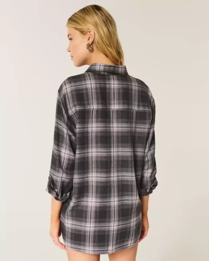 Camicia di flanella oversize