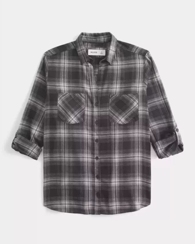 Camicia di flanella oversize