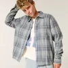 Camicia di flanella squadrata