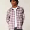 Camicia di flanella squadrata