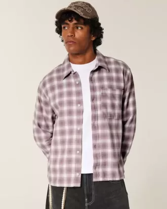 Camicia di flanella squadrata