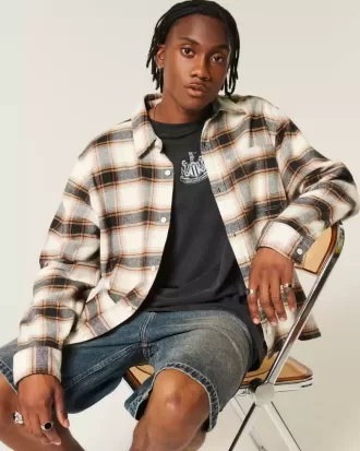 Camicia di flanella squadrata