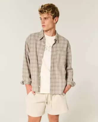 Camicia di flanella squadrata