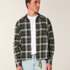 Camicia di flanella squadrata