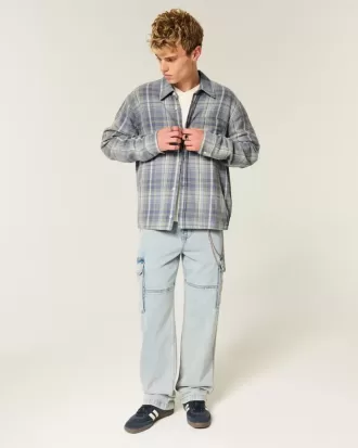 Camicia di flanella squadrata