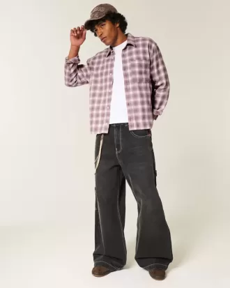 Camicia di flanella squadrata